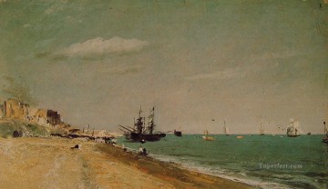 John Constable Painting - Brighton Beach with Colliers Romantic John Constable